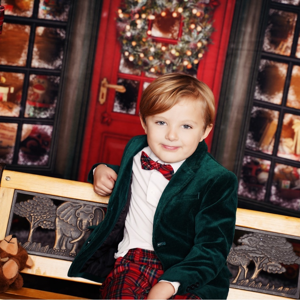 Janie and Jack Red Plaid Pants
